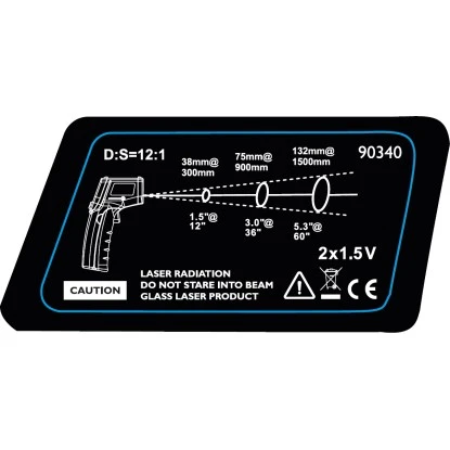 Cozze Infrarot-Thermometer Mit Pistolengriff Inkl. Tasche 8 Cozze Infrarot-Thermometer Mit Pistolengriff Inkl. Tasche – Bild 8