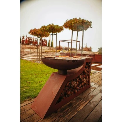 Ferrum Art Design Feuerstelle L-Form Rost 11 Ferrum Art Design Feuerstelle L-Form Rost – Bild 11