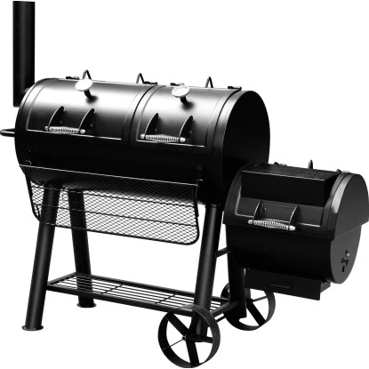El Fuego Smoker Holzkohlegrill Minnesota Schwarz 1 El Fuego Smoker Holzkohlegrill Minnesota Schwarz