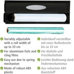 Wenko Folienspender Perfect Cutter Black Outdoor Kitchen Schwarz -Angebote Grill König Store 4008838357071 1068 03