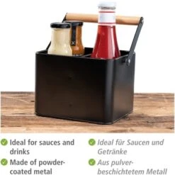 Wenko Utensilienkorb Baco Black Outdoor Kitchen Schwarz -Angebote Grill König Store 4008838383766 1068 03