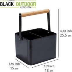 Wenko Utensilienkorb Baco Black Outdoor Kitchen Schwarz -Angebote Grill König Store 4008838383766 1068 04