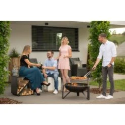 Westmann Premium Grill Feuerstelle Inkl. Grillrost Ø 70 Cm X 75 Cm Schwarz -Angebote Grill König Store 4260280773407 1741 AB 02