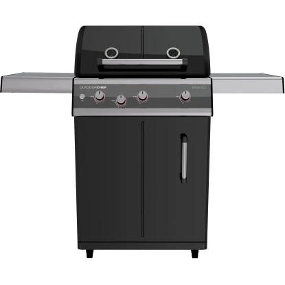 Outdoorchef Gasgrill Dualchef 325 G Schwarz 3 Brenner Mit Seitenkochstelle 1 Outdoorchef Gasgrill Dualchef 325 G Schwarz 3 Brenner Mit Seitenkochstelle