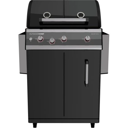 Outdoorchef Gasgrill Dualchef 325 G Schwarz 3 Brenner Mit Seitenkochstelle 2 Outdoorchef Gasgrill Dualchef 325 G Schwarz 3 Brenner Mit Seitenkochstelle – Bild 2