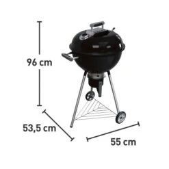 Holzkohle-Kugelgrill North Bay Ø 47 Cm Mit Modularem Grillsystem 15 Holzkohle-Kugelgrill North Bay Ø 47 Cm Mit Modularem Grillsystem -Angebote Grill König Store 557032 3299 8