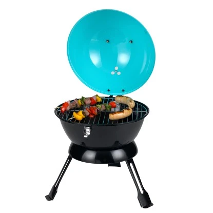 Tepro Mini-Holzkohle-Kugelgrill Salida Türkis 3 Tepro Mini-Holzkohle-Kugelgrill Salida Türkis – Bild 3
