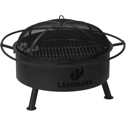 Landmann Feuerkorb Und Grill Industrial Design 2in1 Schwarz FP-III-780BKXX 1 Landmann Feuerkorb Und Grill Industrial Design 2in1 Schwarz FP-III-780BKXX