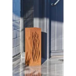 Gartenfreude FeuersäuleDesign Wellen Edelrost 16 X 16 X 50 Cm -Angebote Grill König Store 753063 4655 03
