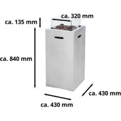 Amare Gas-Feuerstelle Für Den Außenbereich Quadratisch Grau 17 Amare Gas-Feuerstelle Für Den Außenbereich Quadratisch Grau -Angebote Grill König Store 765581 4655 07