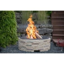 Westmann Feuerstelle Mit Abfanggitter Steinoptik -Angebote Grill König Store 8346603 1741 WMLG909 05