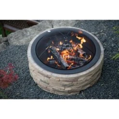 Westmann Feuerstelle Mit Abfanggitter Steinoptik -Angebote Grill König Store 8346603 1741 WMLG909 08