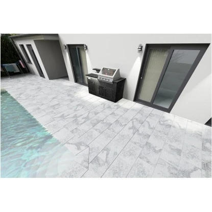 Häusler Outdoor-Küche Azul Noche 180x60x110 Cm Barplatte VA-Stützen Beleuchtung 2 Häusler Outdoor-Küche Azul Noche 180x60x110 Cm Barplatte VA-Stützen Beleuchtung – Bild 2