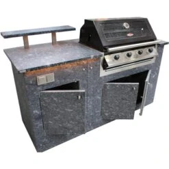 Häusler Outdoor-Küche Azul Noche 180x60x110 Cm Barplatte VA-Stützen Beleuchtung