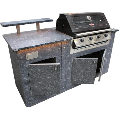 Häusler Outdoor-Küche Azul Noche 180x60x110 Cm Barplatte VA-Stützen Beleuchtung 1 Häusler Outdoor-Küche Azul Noche 180x60x110 Cm Barplatte VA-Stützen Beleuchtung