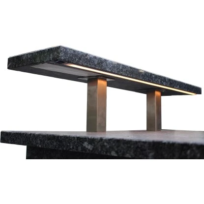 Häusler Outdoor-Küche Azul Noche 180x60x110 Cm Barplatte VA-Stützen Beleuchtung 4 Häusler Outdoor-Küche Azul Noche 180x60x110 Cm Barplatte VA-Stützen Beleuchtung – Bild 4