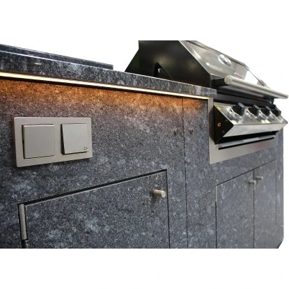 Häusler Outdoor-Küche Azul Noche 180x60x110 Cm Barplatte VA-Stützen Beleuchtung 10 Häusler Outdoor-Küche Azul Noche 180x60x110 Cm Barplatte VA-Stützen Beleuchtung – Bild 10