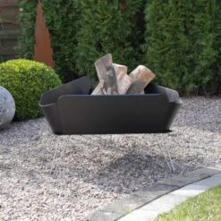 VASNER Merive M1 Feuerschale Niedrig Abgerundet Schwarz -Angebote Grill König Store ign garten terrasse mood4q