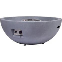 Dobar Outdoor-Feuerschale Mit Gasflamme Lunar Ø 90 Cm Grau -Angebote Grill König Store lavaofengasfeuerstelle 02