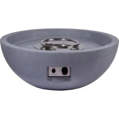 Dobar Outdoor-Feuerschale Mit Gasflamme Lunar Ø 90 Cm Grau -Angebote Grill König Store lavaofengasfeuerstelle 03